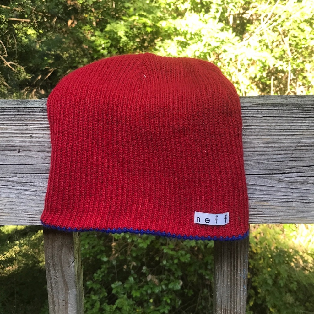 Neff reversible knit beanie